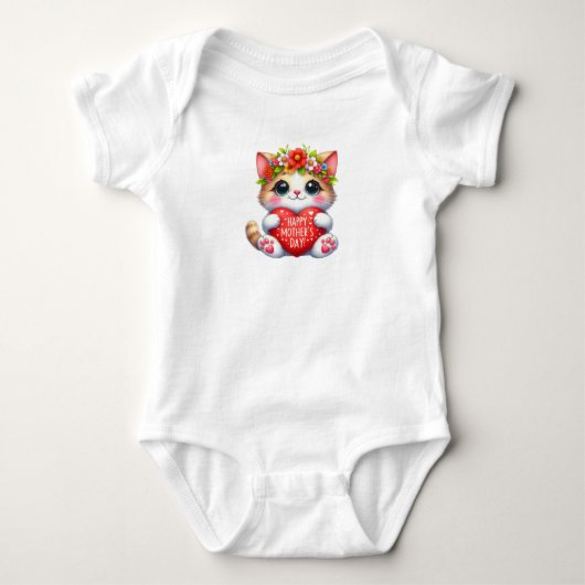 Happy Moederdag Cat Romper (Voorkant)