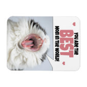 Happy Moederdag Cat Shouting Humor Magneet (Horizontaal)