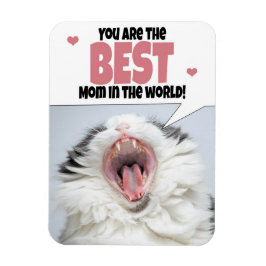 Happy Moederdag Cat Shouting Humor Magneet