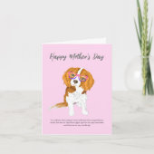 Happy Moederdag Cavalier King Charles Eyeglass Kaart (Voorkant)