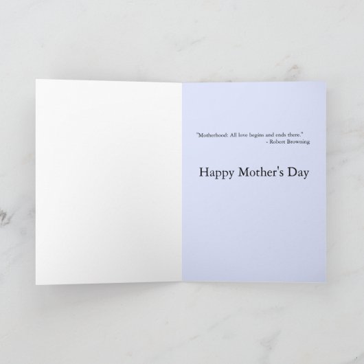 Happy Moederdag Cavalier met Hydrangea Kaart (Binnen)