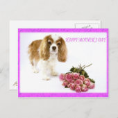 Happy Moederdag Cavalier met Rose Bouquet Briefkaart (Voorkant / Achterkant)