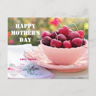 Happy Moederdag  Cherries maakt mama schoon Briefkaart