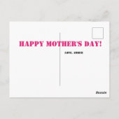 Happy Moederdag Cherries maakt mama schoon Briefkaart (Achterkant)