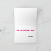 Happy Moederdag  Cherries maakt mama schoon Kaart (Binnen)