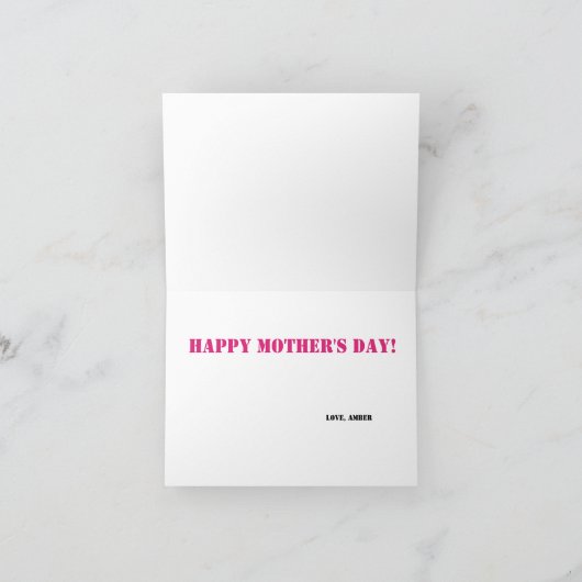 Happy Moederdag  Cherries maakt mama schoon Kaart (Binnen)