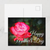 Happy Moederdag Cherry Parfait Roos #3 Briefkaart (Voorkant / Achterkant)