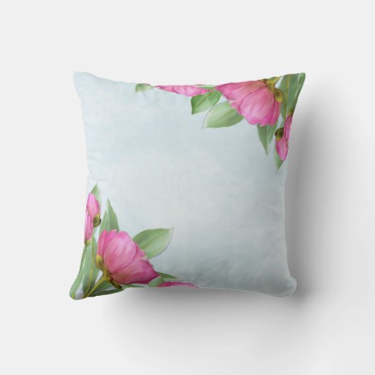 Happy Moederdag Chic Pink Floral Kussen (Achterkant)