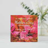 HAPPY MOEDERDAG Church Service Pink Floral Kaart (Staand voorkant)