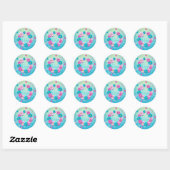 Happy Moederdag Classic Round Sticker (Vel)