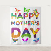 Happy Moederdag Colorful Wandkleed (Voorkant)