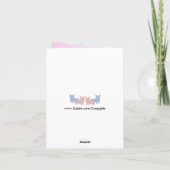 Happy Moederdag Corgi met vlinder Kaart (Achterkant)