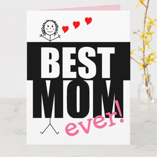 Happy-Moederdag-coupons voor aflossing- Kaart (Gele Bloem)