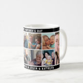 Happy Moederdag Custom 10 Family Photo Collage Koffiemok (Voorkant rechts)