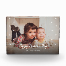 Happy Moederdag Custom Photo Block Fotoblokken