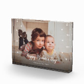 Happy Moederdag Custom Photo Block Fotoblokken (Rechts)