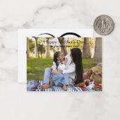 Happy Moederdag Custom Photo Card voor mama Notitiekaartje (Voorkant / Achterkant in situ)