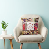 Happy Moederdag Custom Photo Collage Pillow Kussen (Stoel)