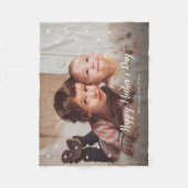 Happy Moederdag Custom Photo Fleece Blankets Deken (Voorkant)