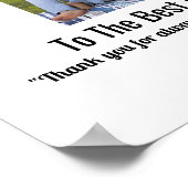 Happy Moederdag Custom Photo Poster (Hoek)