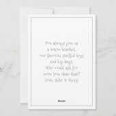 Happy Moederdag Custom Photo Twins Holiday Kaart (Achterkant)