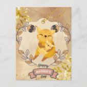 Happy Moederdag Cute Fun Cat en Kitten Briefkaart (Voorkant)