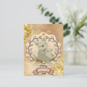 Happy Moederdag Cute Fun Koala Beer en Baby Briefkaart (Staand voorkant)