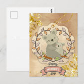 Happy Moederdag Cute Fun Koala Beer en Baby Briefkaart (Voorkant / Achterkant)