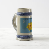 Happy Moederdag Daffodils FlowersMug Bierpul (Voorkant links)