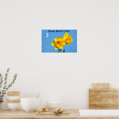 Happy Moederdag Daffodils Gold Medal Poster (Keuken)