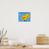 Happy Moederdag Daffodils Gold Medal Poster (Keuken)