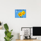Happy Moederdag Daffodils Gold Medal Poster (Thuiskantoor)
