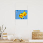 Happy Moederdag Daffodils Gold Medal Poster (Keuken)