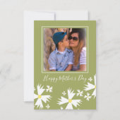 Happy Moederdag Daisy Florals Green Kaart (Voorkant)