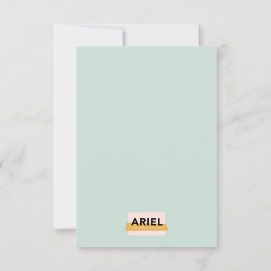 Happy Moederdag Daisy Kaart (Achterkant)