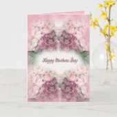 Happy Moederdag Dark Pink Hydrangeas Kaart (Gele Bloem)