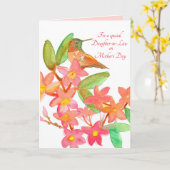 Happy Moederdag Daughter In Law Hummingbird Kaart (Gele Bloem)