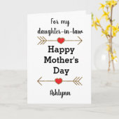 Happy Moederdag Daughter-In-Law Kaart (Gele Bloem)