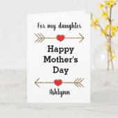 Happy Moederdag Daughter Kaart (Gele Bloem)