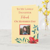 Happy Moederdag Daughter Kaart (Gele Bloem)