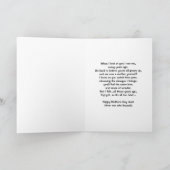 Happy Moederdag-Daughter-White Lily Floral Kaart (Binnen)