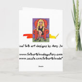 Happy Moederdag & de kleine, rode birdie - kaart (Achterkant)