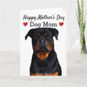 Happy Moederdag Dog mama Rottweiler Kaart (Voorkant)