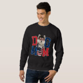 Happy Moederdag Dog Moeder Hond Moeder USA Amerika Trui (Voorkant volledig)