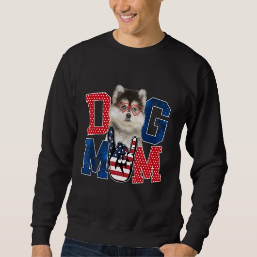Happy Moederdag Dog Moeder Hond Moeder USA Amerika Trui (Voorkant)