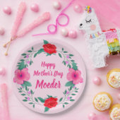 Happy Moederdag Edit Name Dutch Moeder Papieren Bordje (Feest)