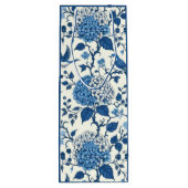 Happy Moederdag Elegant Blauw Chinoiserie Floral Wijn Cadeautas (Achterkant)