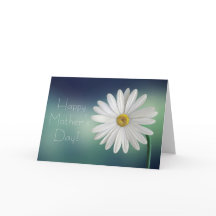 Happy Moederdag Elegant Bloemen Wit Daisy Kaart