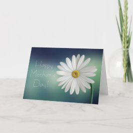 Happy Moederdag Elegant Bloemen Wit Daisy Kaart
