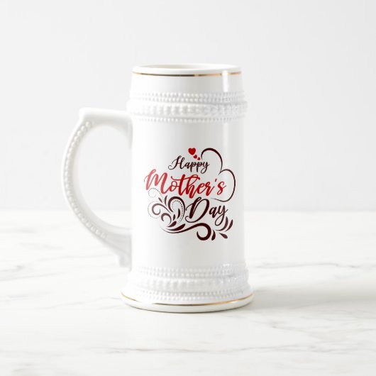 Happy Moederdag Elegant Design-23331 Bierpul (Links)
